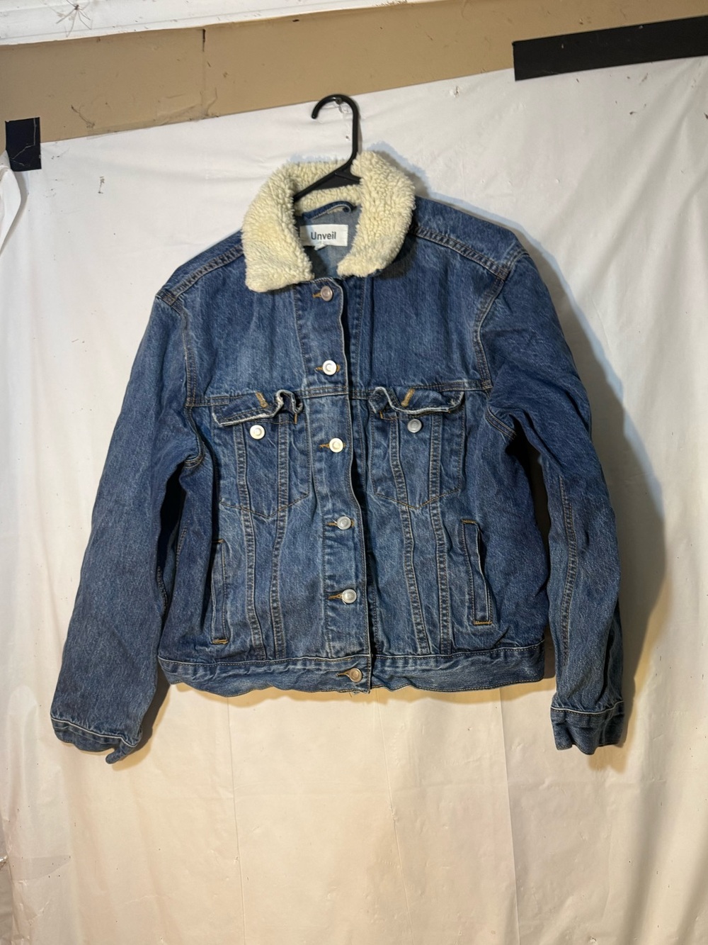 Unveil brand denim women’s jacket size large